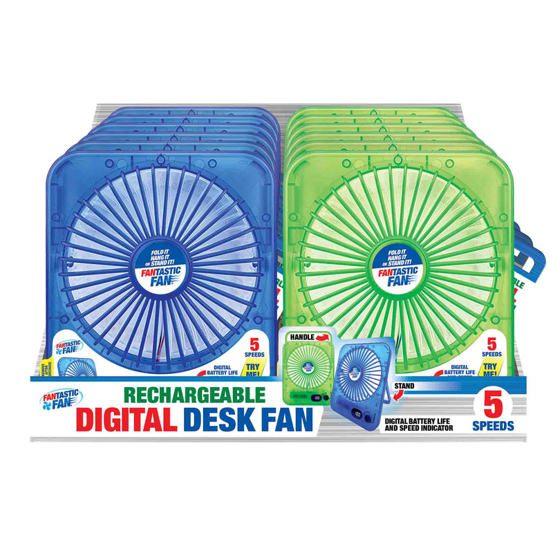 768821 - Rechargeable Digital Desk Fan