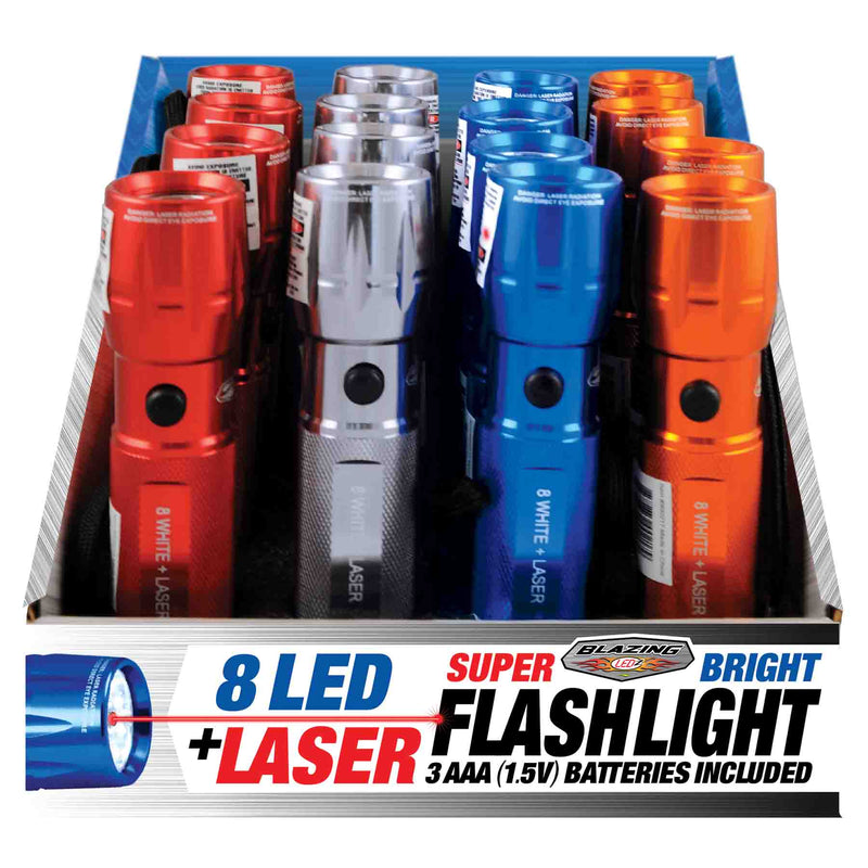 900217 - 8 in 1 Laser Flashlight