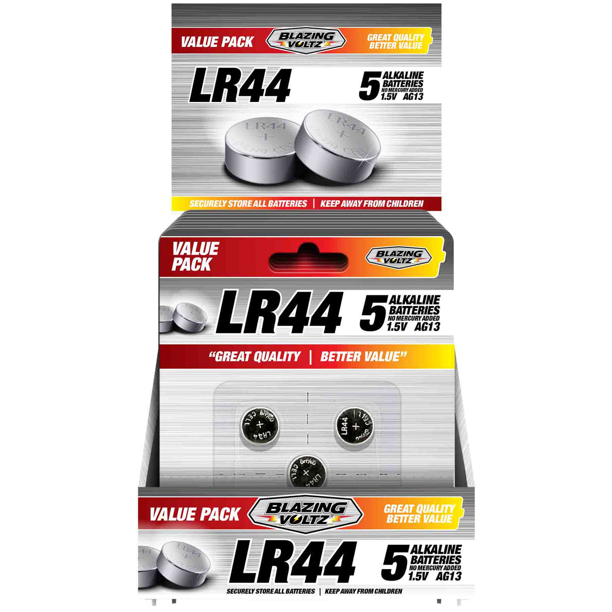900242 - LR44/AG13- 5PK | Shawshank LEDz