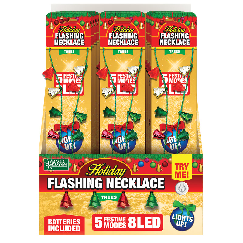 900246 - Christmas LED Trees Necklace