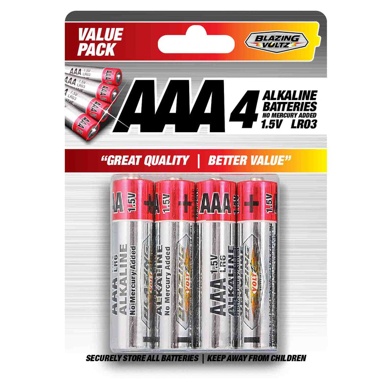 900254-CL - AAA 4Pk Alkaline - Display Strip