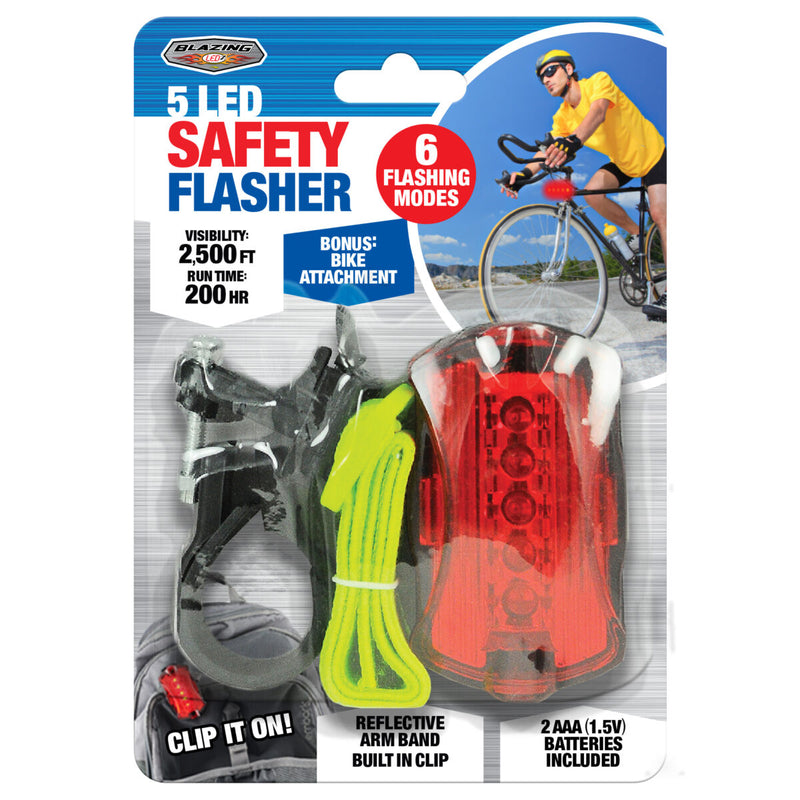 900257-CL - 5 LED Safety Flasher - Display Strip