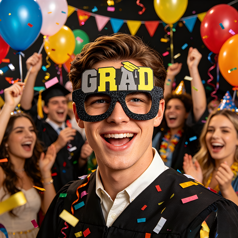 768617 - Graduation Unlit Glasses