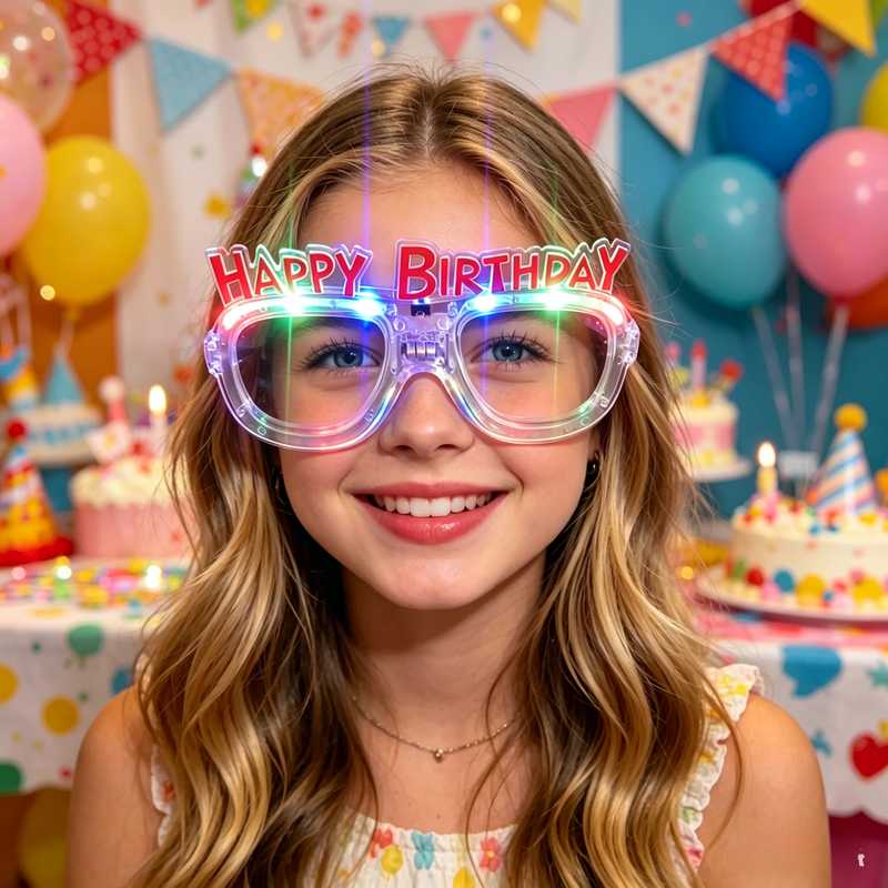 768417 - Happy Birthday LED Glasses