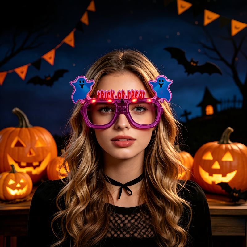768451 - Halloween Light Up Glasses