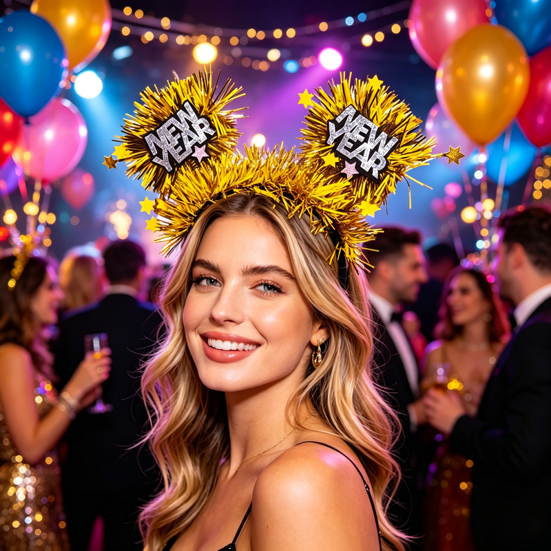 768794 - New Year's Tinsel Bopper