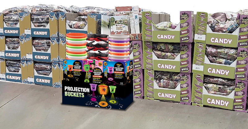 768323 - Halloween LED Projection Bucket Assortment