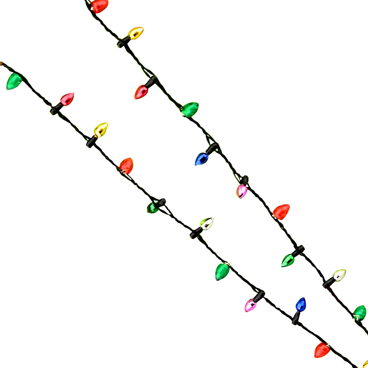 Bioworld Christmas Holiday Lights Light-Up Necklace | Radar Toys
